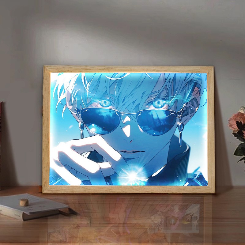 Lighting Room Decor Items - Jujutsu Kaisen LED Light Painting Anime