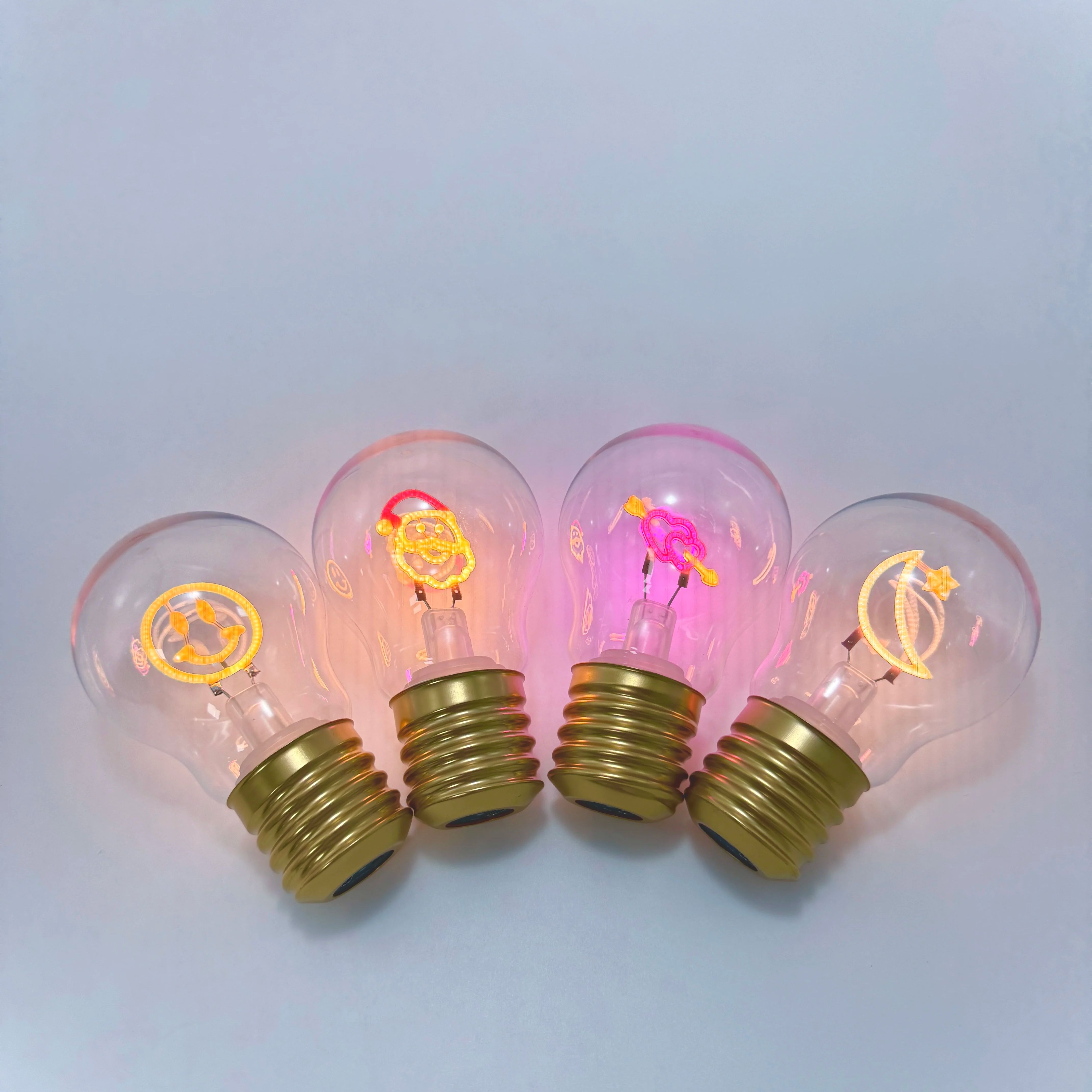 Pendant Lighting Christmas Decor - A70 Rechargeable Light Bulb Modeling Plasti