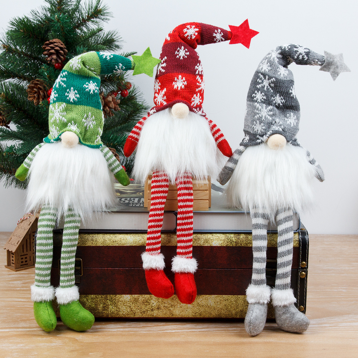 Pendant Lighting Christmas Decor - New Christmas Decoration Luminous Doll Knitted