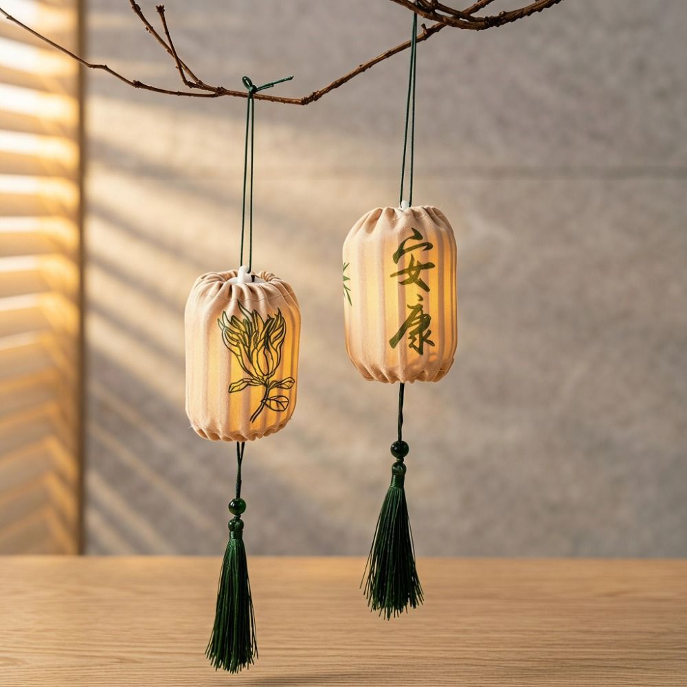 Pendant Lighting Christmas Decor - Elastic Cloth Mid-Autumn Festival Lantern with