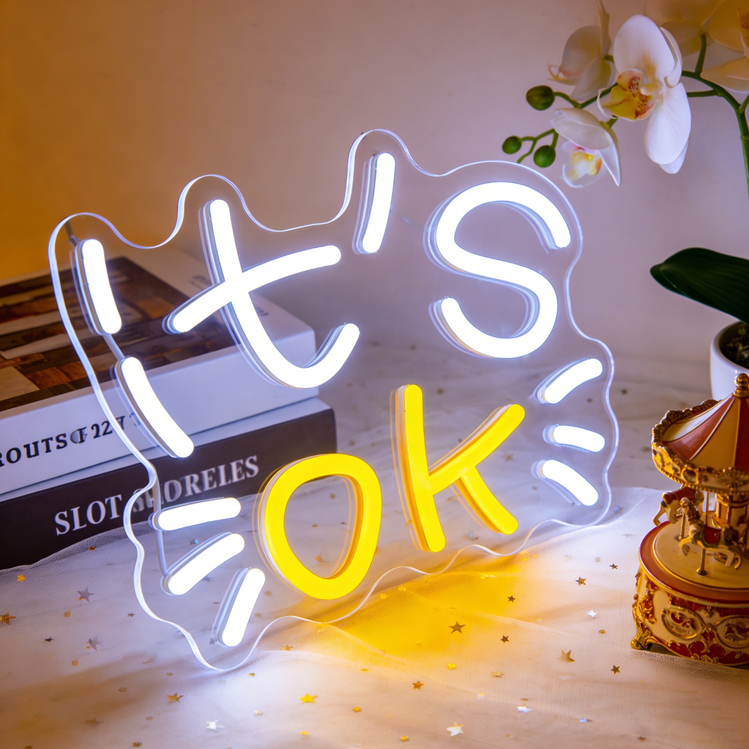Ok Lighting Decor - It's OK Neon Light Encouraging Funny