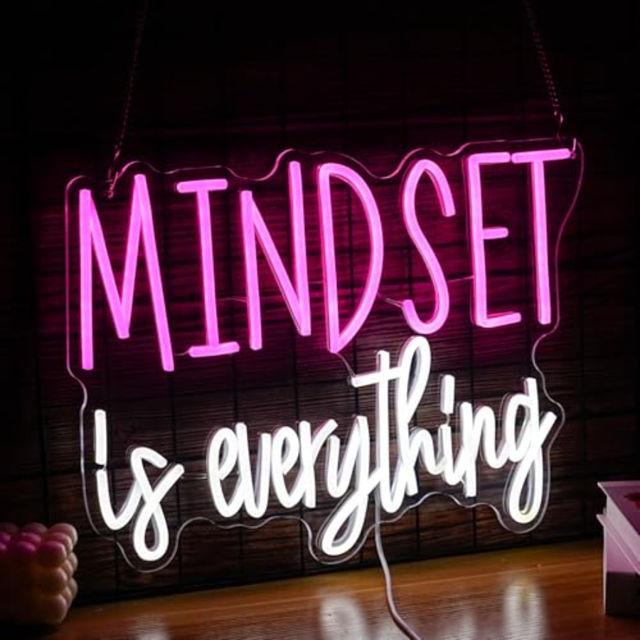 Mindset is Everything Neon Sig - Up Lighting Decor のレビューと価格