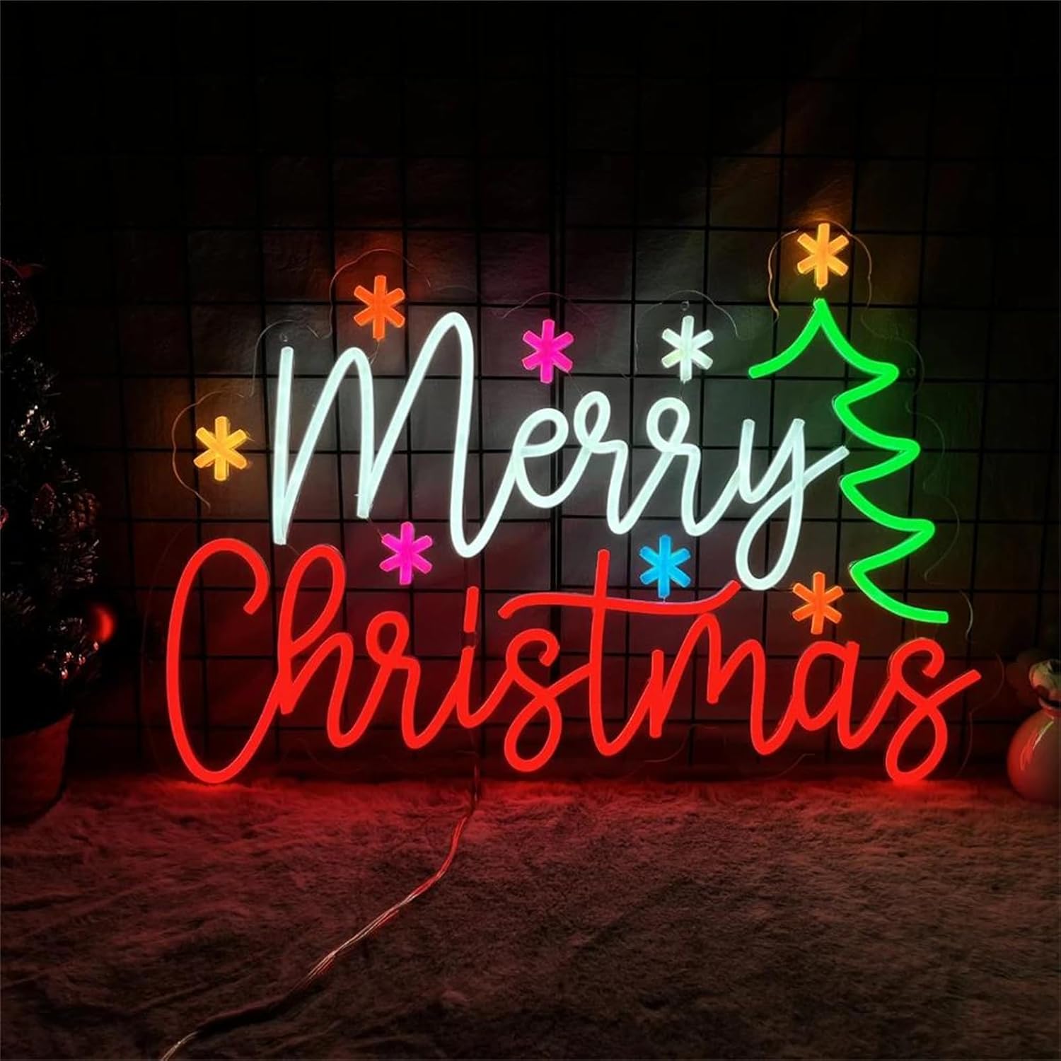 Merry Christmas Neon Sign with - Lighting Decoration Ideas For Home のレビューと価格