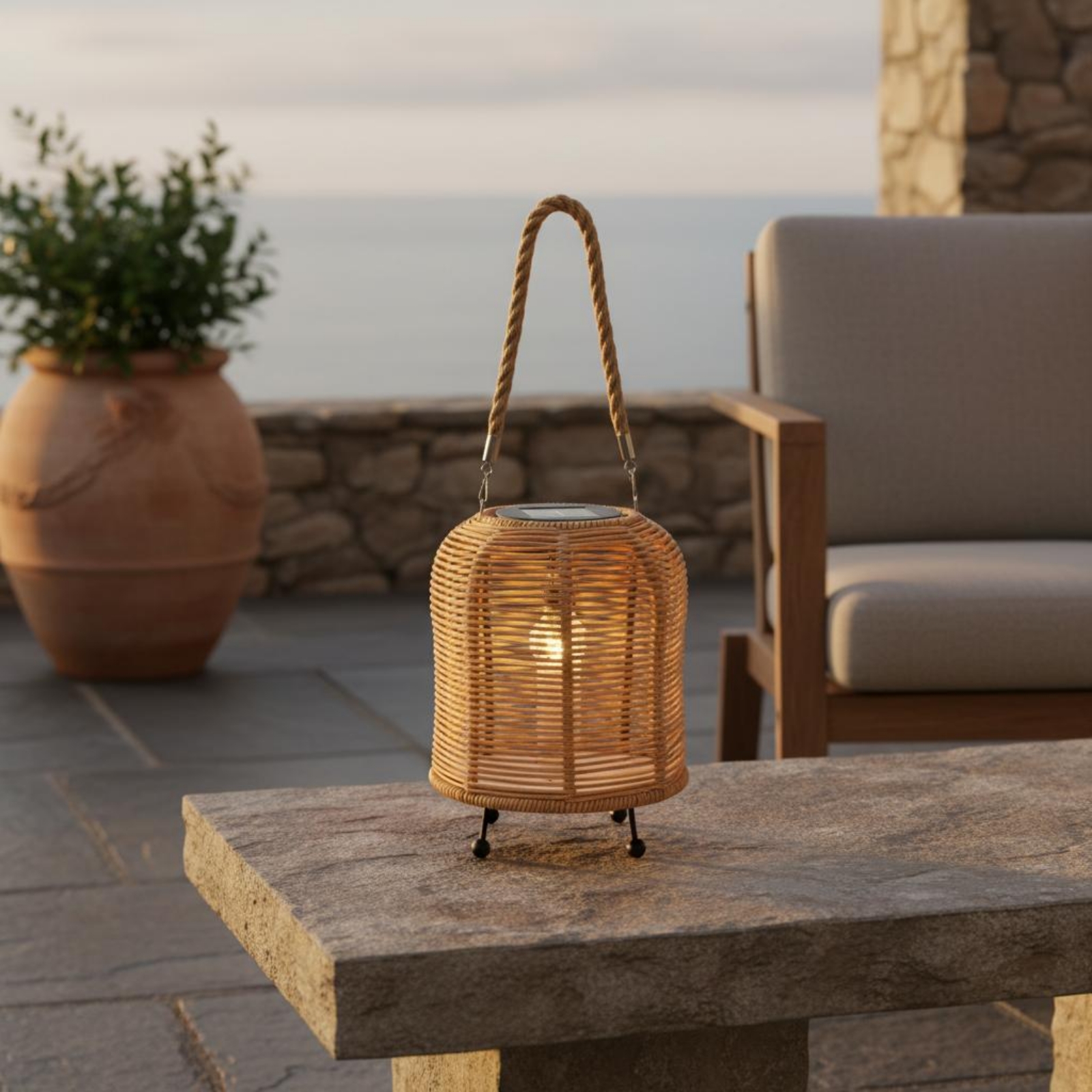 Handwoven Solar Lantern Braide - Restaurant Lighting Decoration のレビューと価格