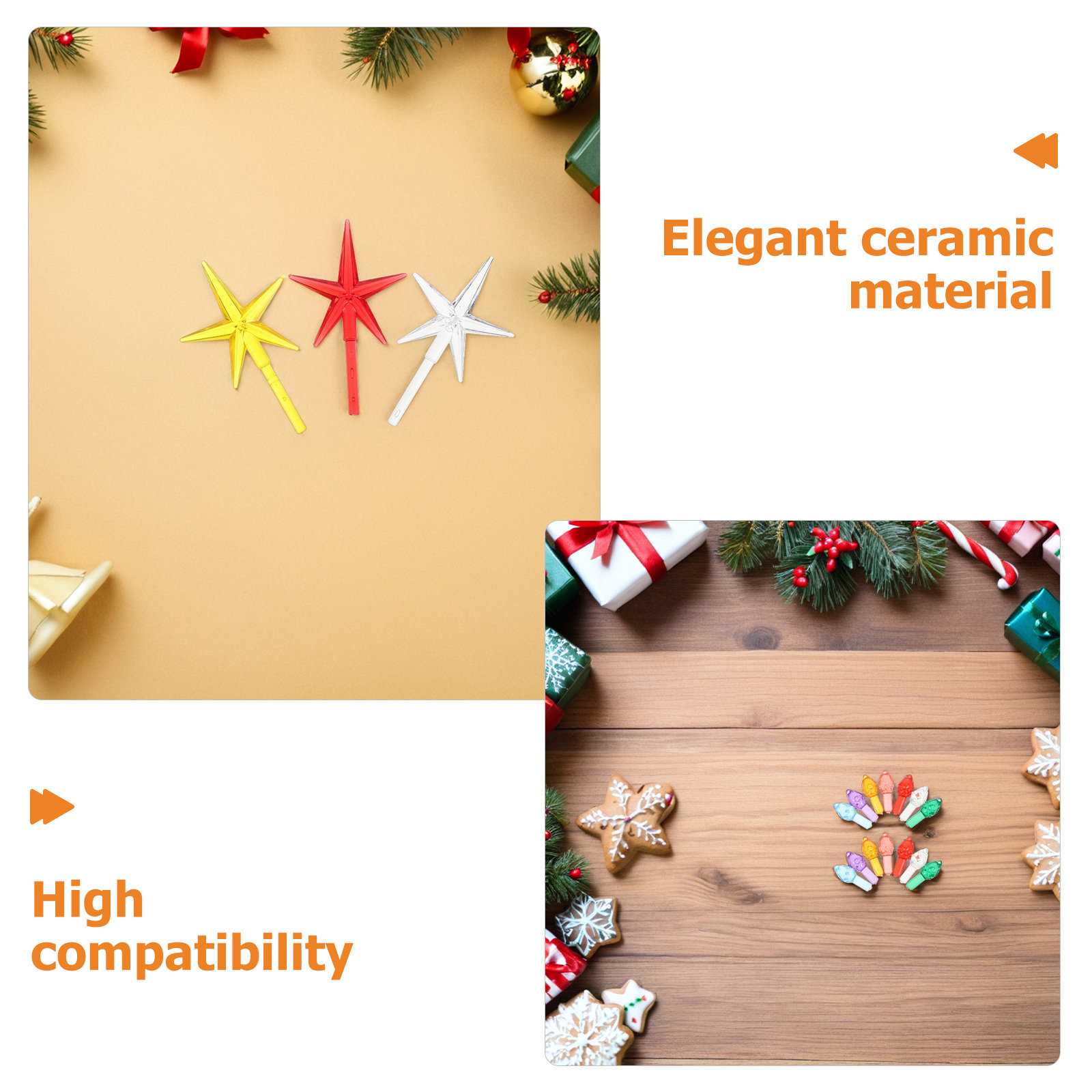206Pcs Ceramic Christmas Tree  - Pendant Lighting Christmas Decor のレビューと価格