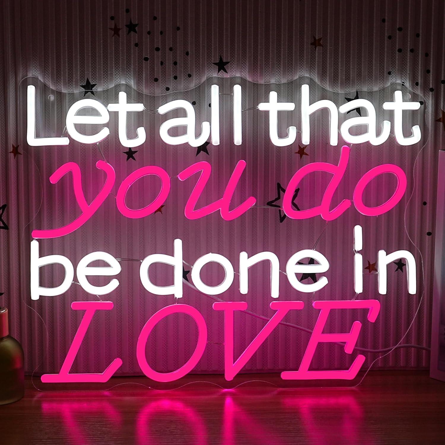 Let All That You Do Be Done In - Lighting Decoration For Wedding のレビューと価格