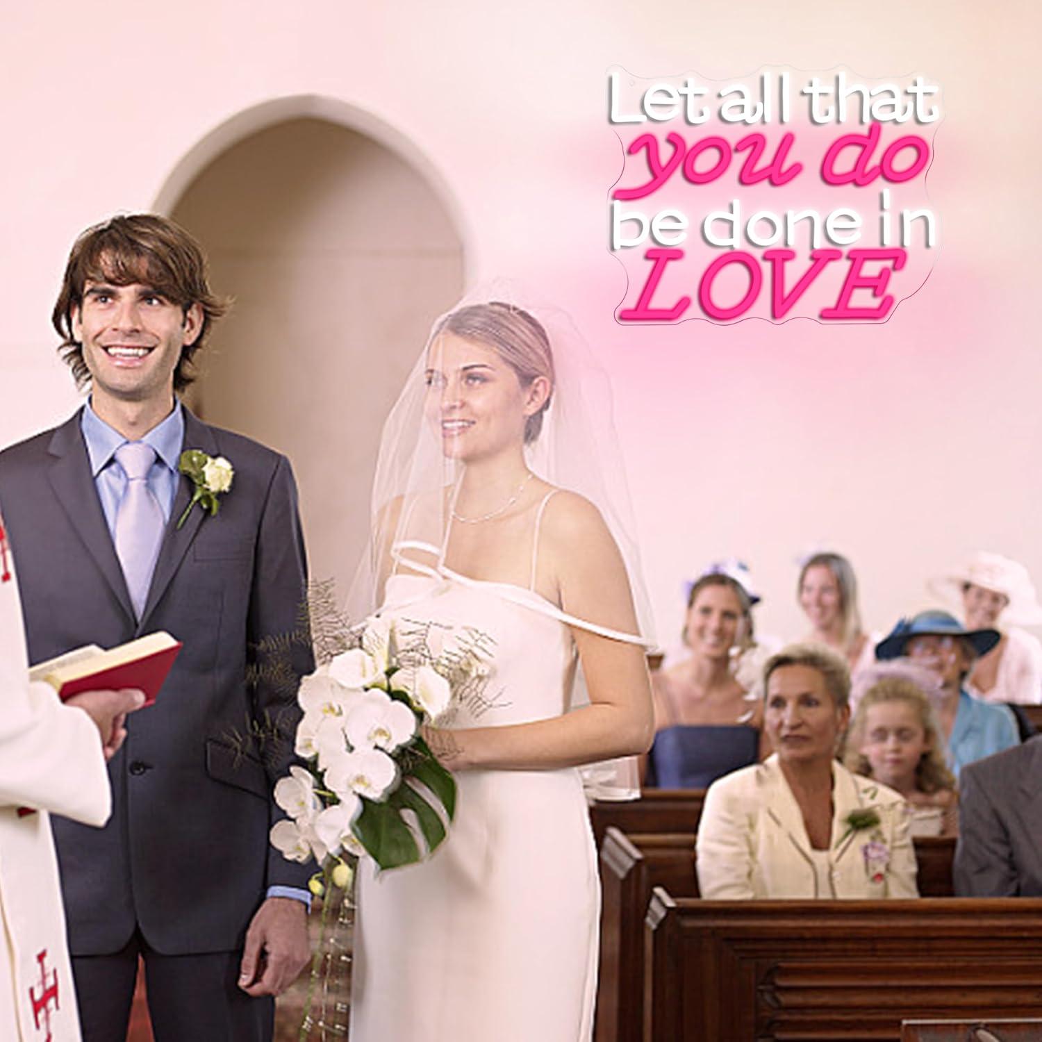 Let All That You Do Be Done In - Lighting Decoration For Wedding のレビューと価格