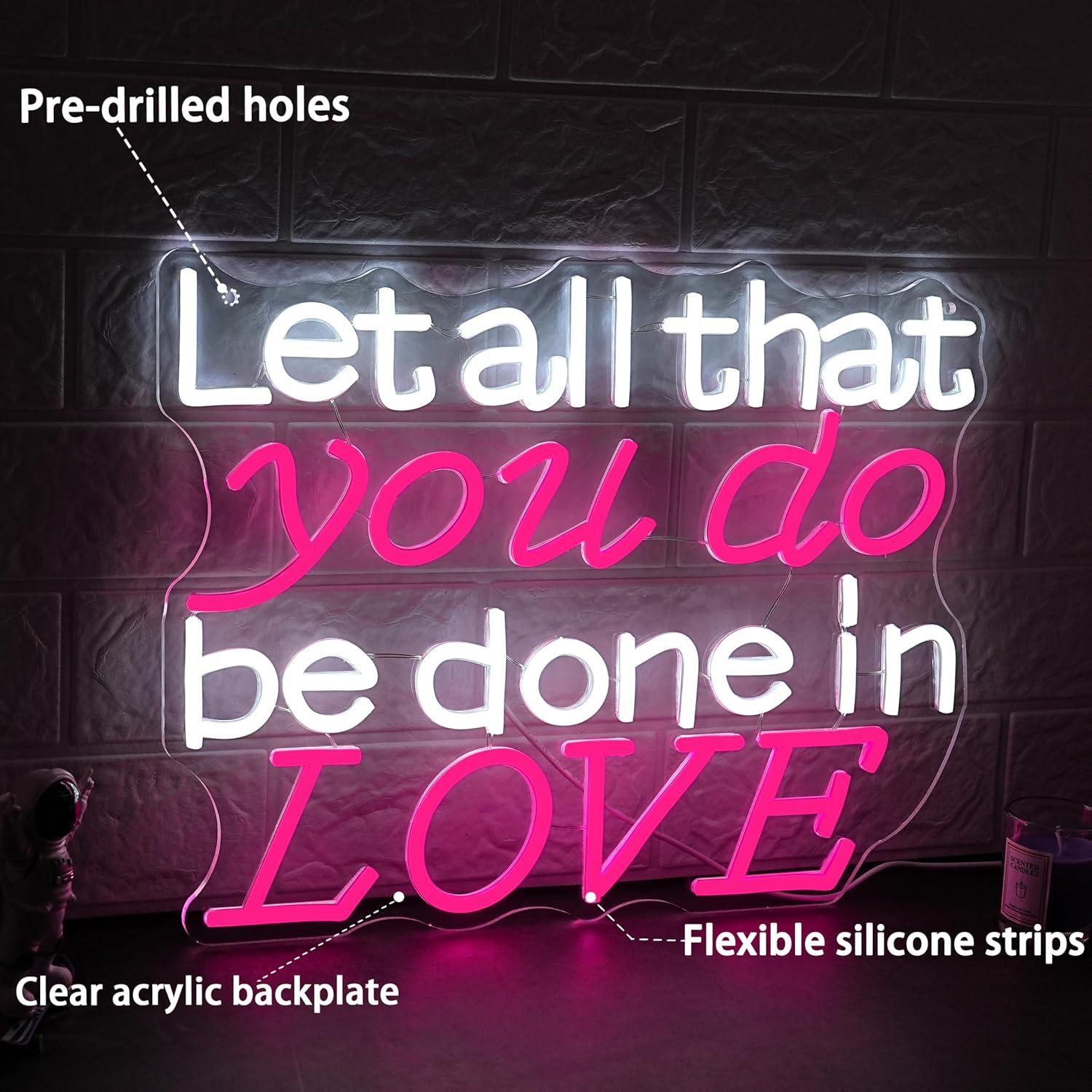 Let All That You Do Be Done In - Lighting Decoration For Wedding のレビューと価格