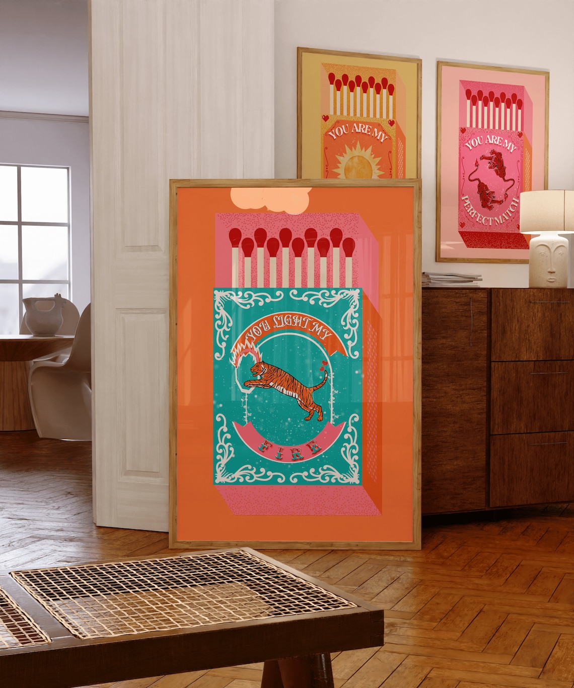 You Light My Fire Orange Match - Lighting Decor Living Room のレビューと価格