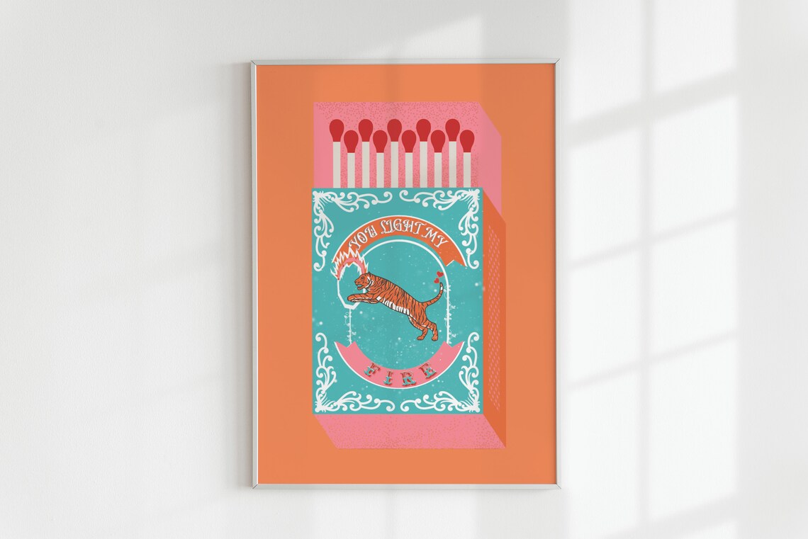 You Light My Fire Orange Match - Lighting Decor Living Room のレビューと価格