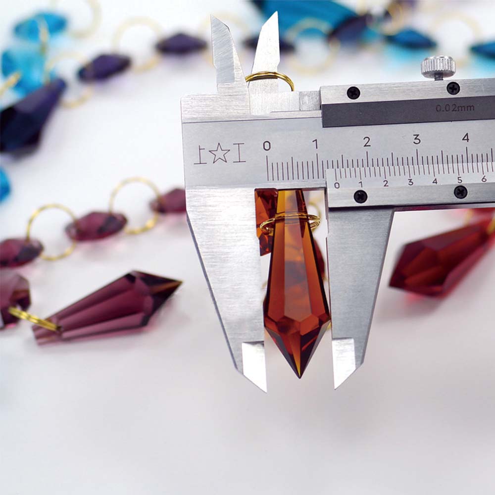 38mm Mix Color Crystal Icicle  - Pendant Lighting Christmas Decor のレビューと価格
