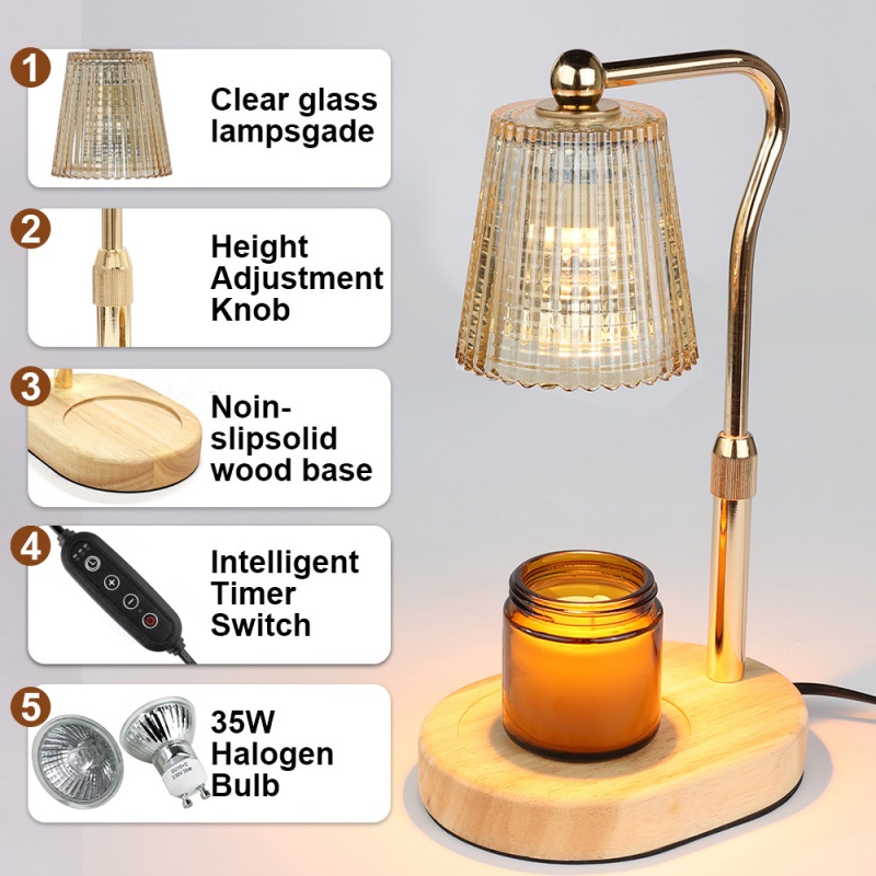 35W Candle Warmer Lamp with Ti - Lighting Decor Living Room のレビューと価格