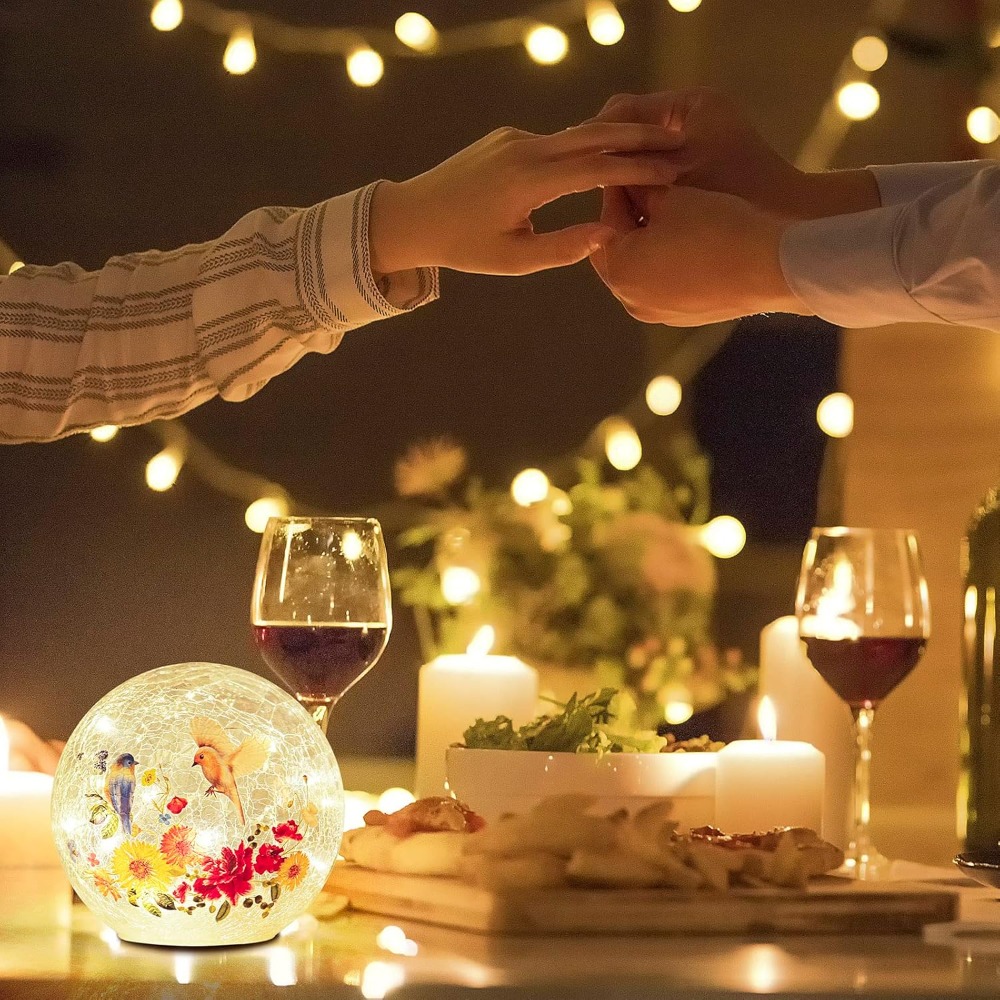 Crackle Glass LED Night Light  - Decor Lighting Pack のレビューと価格