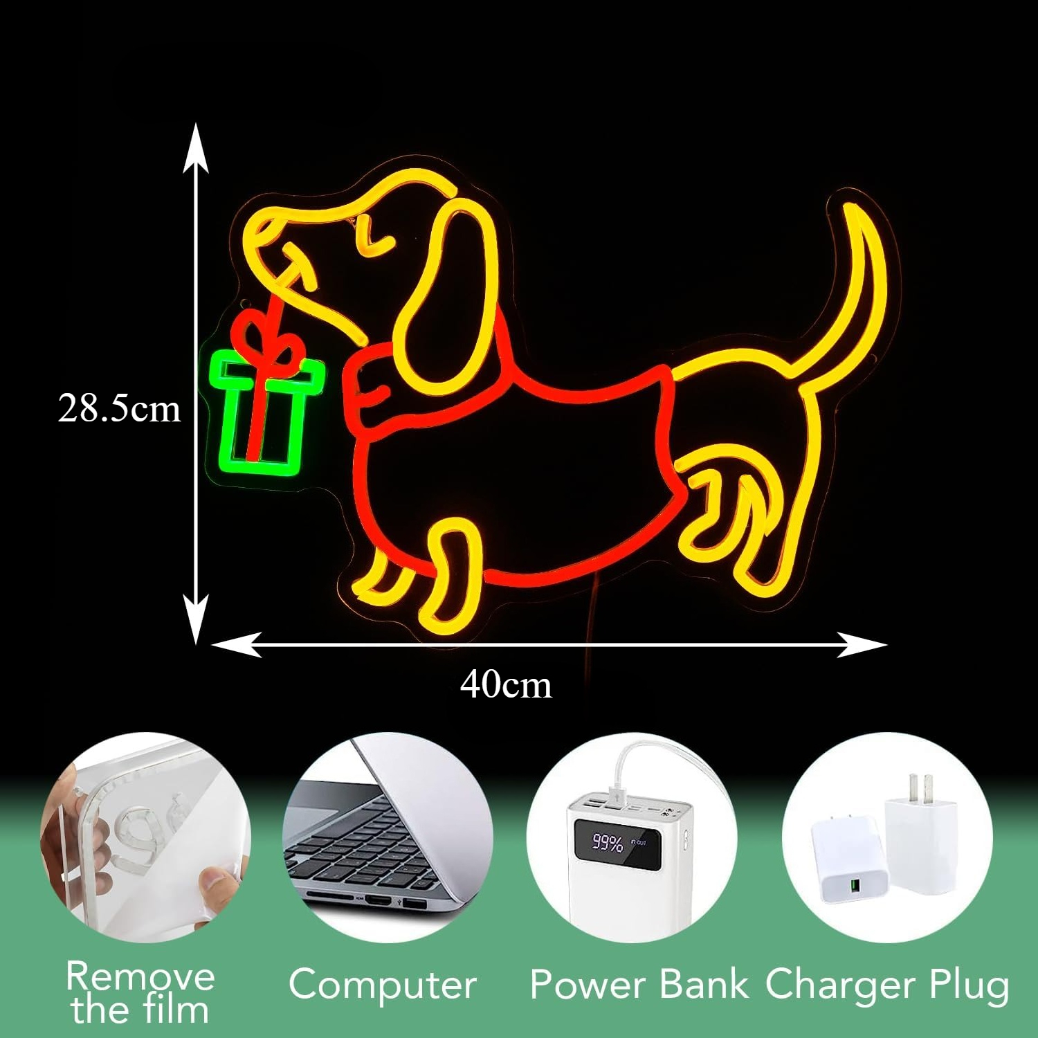 USB Dimmable Dachshund Neon Si - Lighting Decoration Ideas For Home のレビューと価格