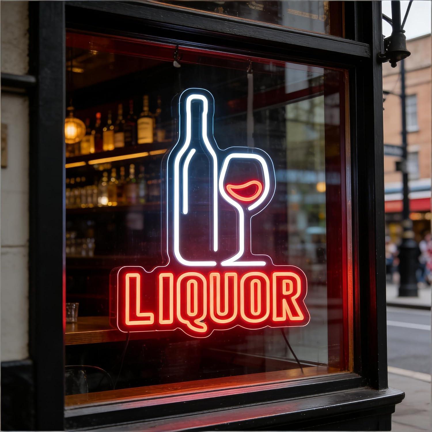 Liquor Neon Sign USB Dimmable  - Restaurant Lighting Decoration のレビューと価格