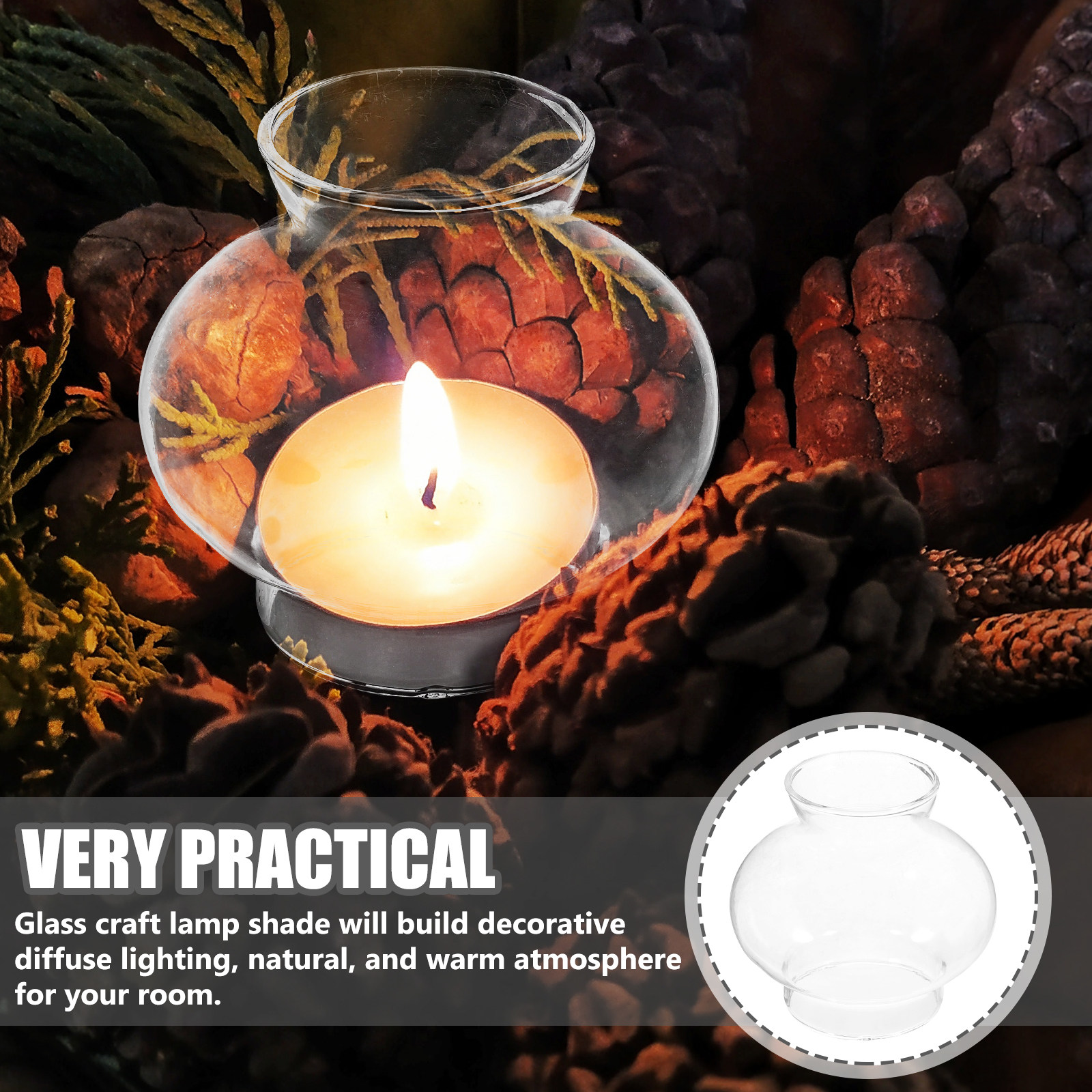 Retro Clear Glass Lampshade fo - Lighting Decor Living Room のレビューと価格