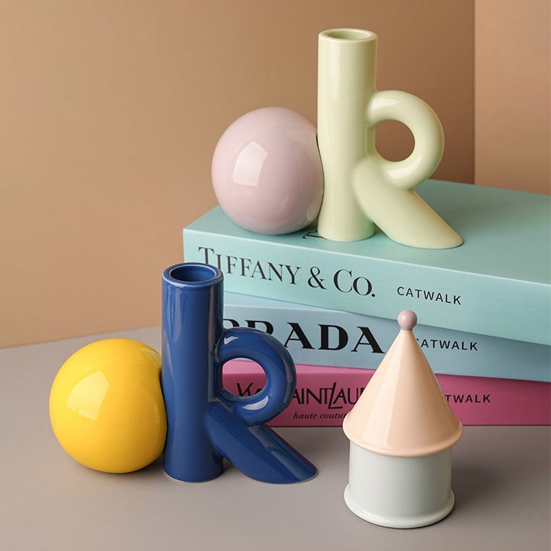4Colors OK-Shaped Ceramic Vase - Ok Lighting Decor のレビューと価格