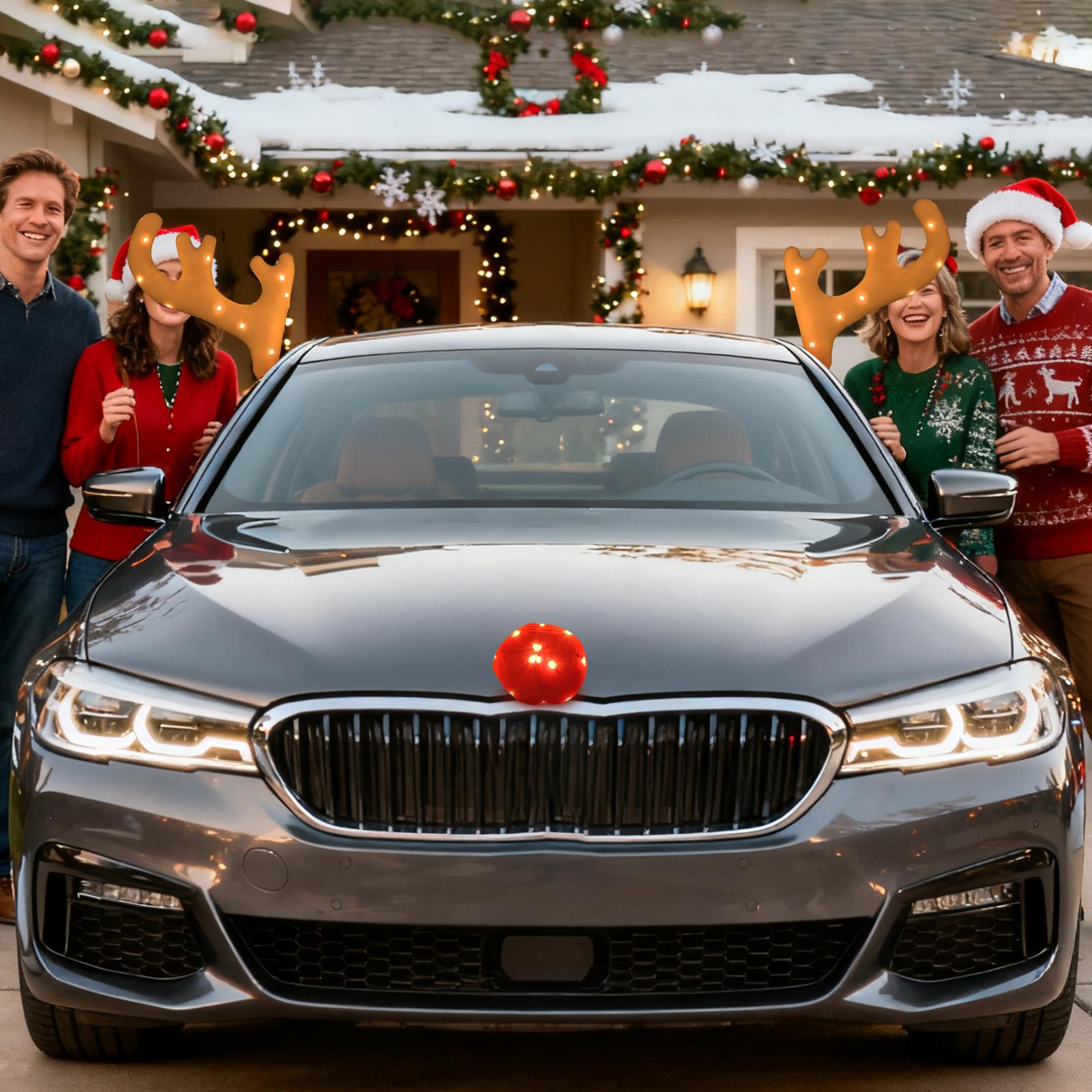 Reindeer Antlers For Cars Cute - Up Lighting Decor のレビューと価格