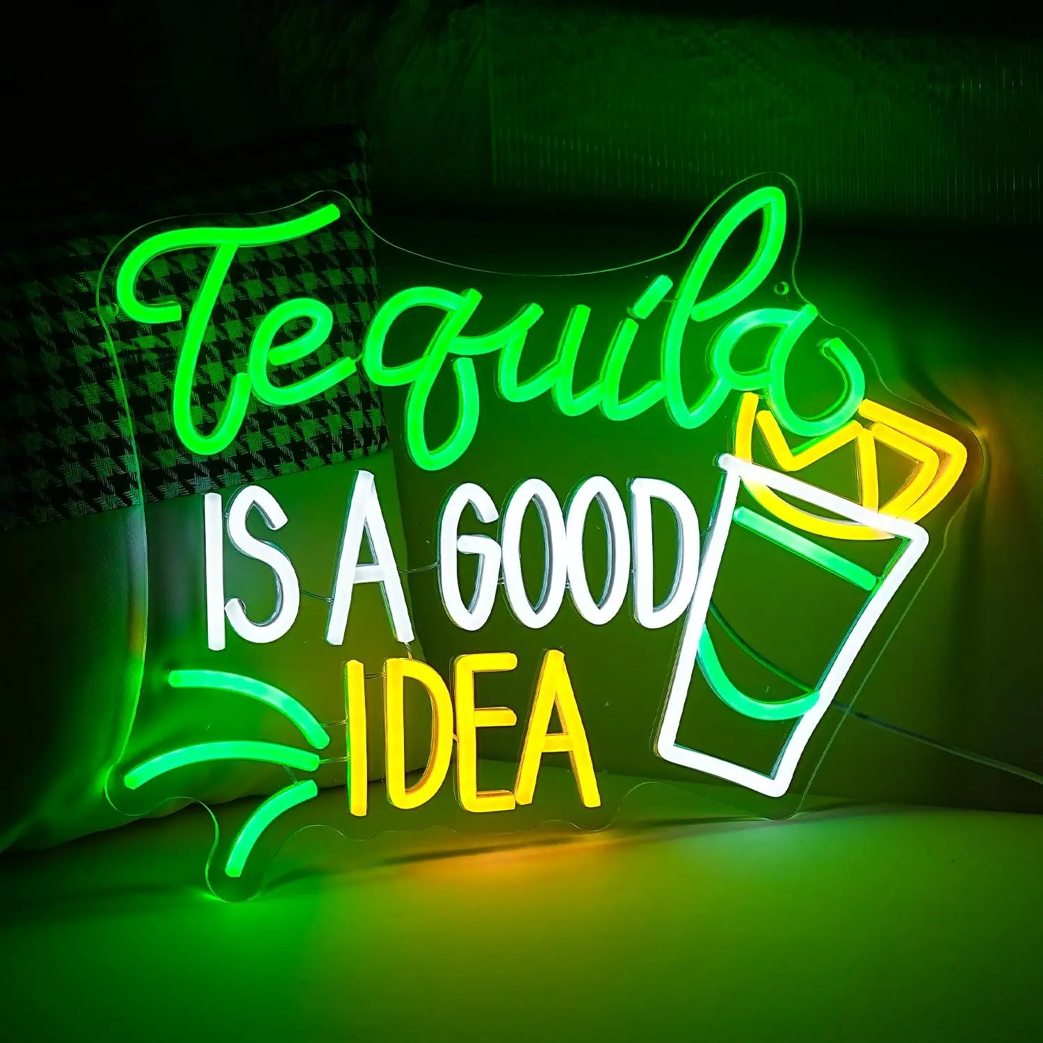 Tequila Is A Good Idea Neon Si - Lighting Decoration Ideas For Home のレビューと価格