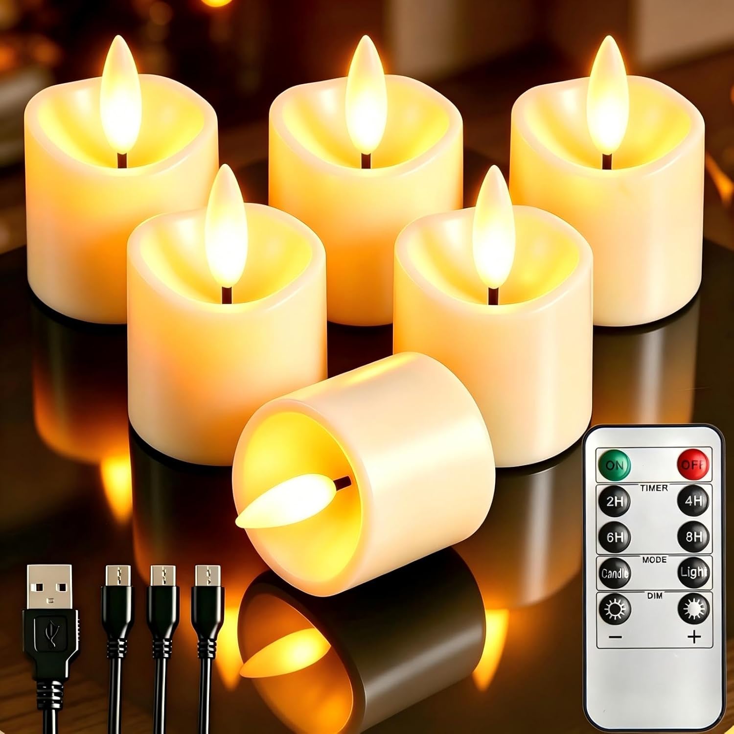 Rechargeable Flameless Tea Lig - Decor Lighting Pack のレビューと価格