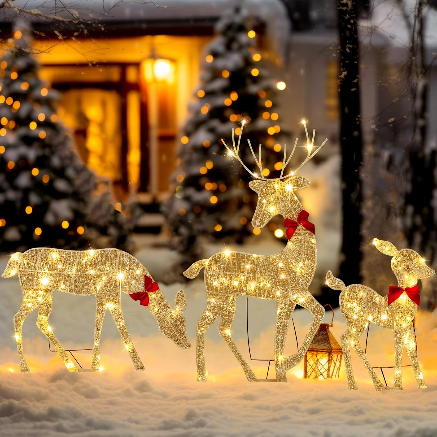 2D Lighted Reindeer Christmas  - Up Lighting Decor のレビューと価格