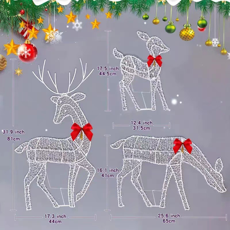 2D Lighted Reindeer Christmas  - Up Lighting Decor のレビューと価格