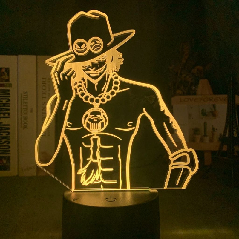 One Piece Ace Anime Cartoon Cu - Up Lighting Decor のレビューと価格