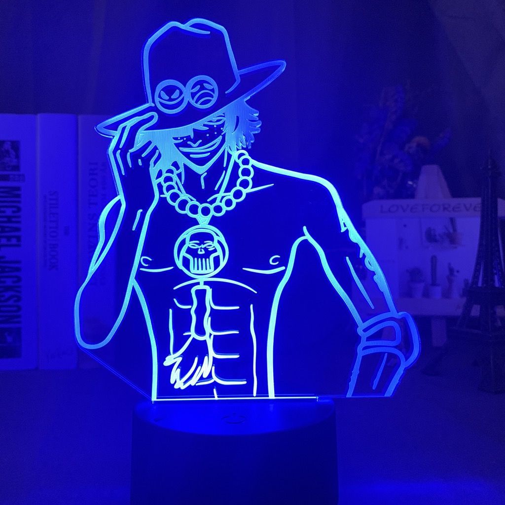 One Piece Ace Anime Cartoon Cu - Up Lighting Decor のレビューと価格