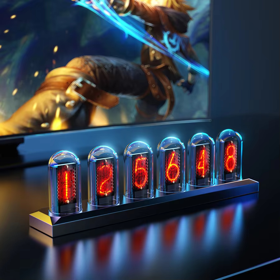 RGB Nixie Tube Clock LED Glows - Lighting Decoration Ideas For Home のレビューと価格