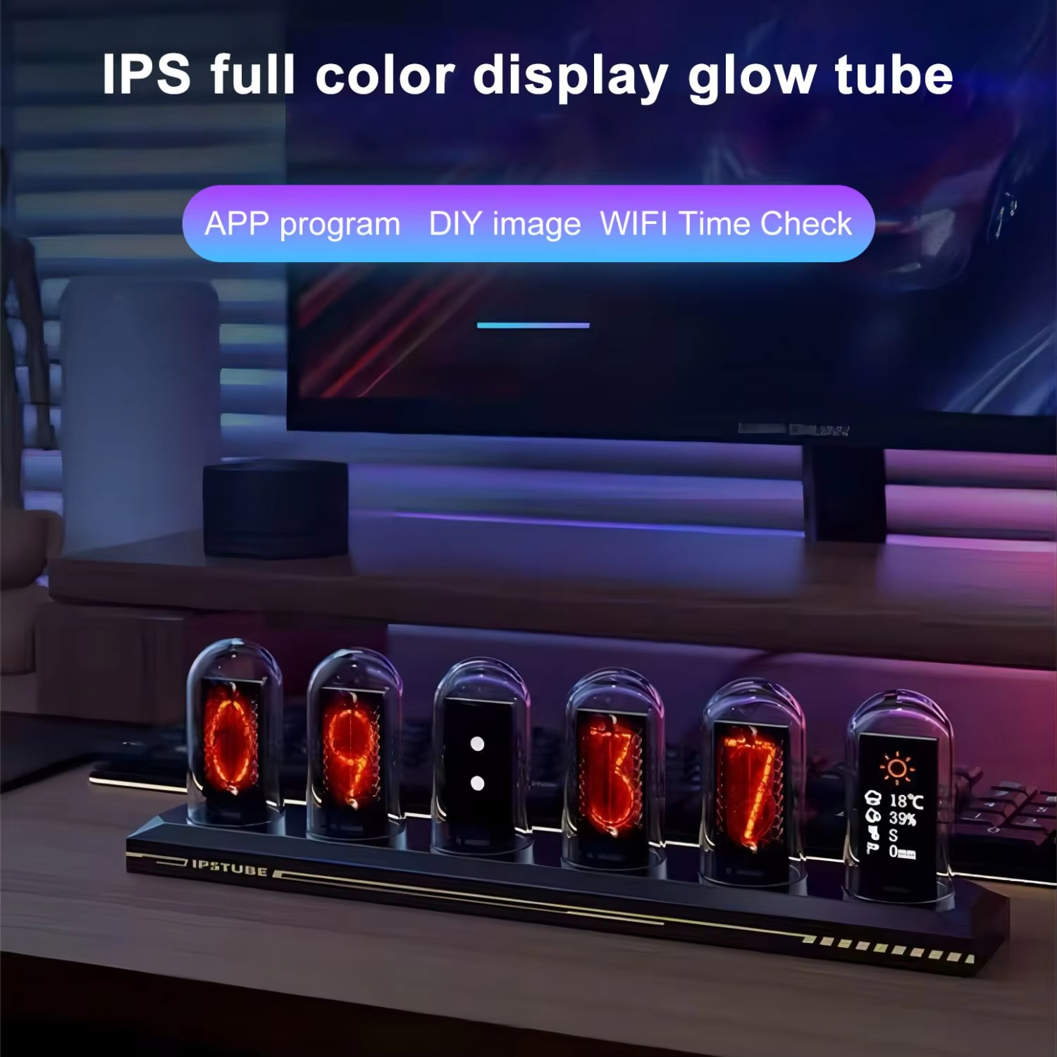 RGB Nixie Tube Clock LED Glows - Lighting Decoration Ideas For Home のレビューと価格