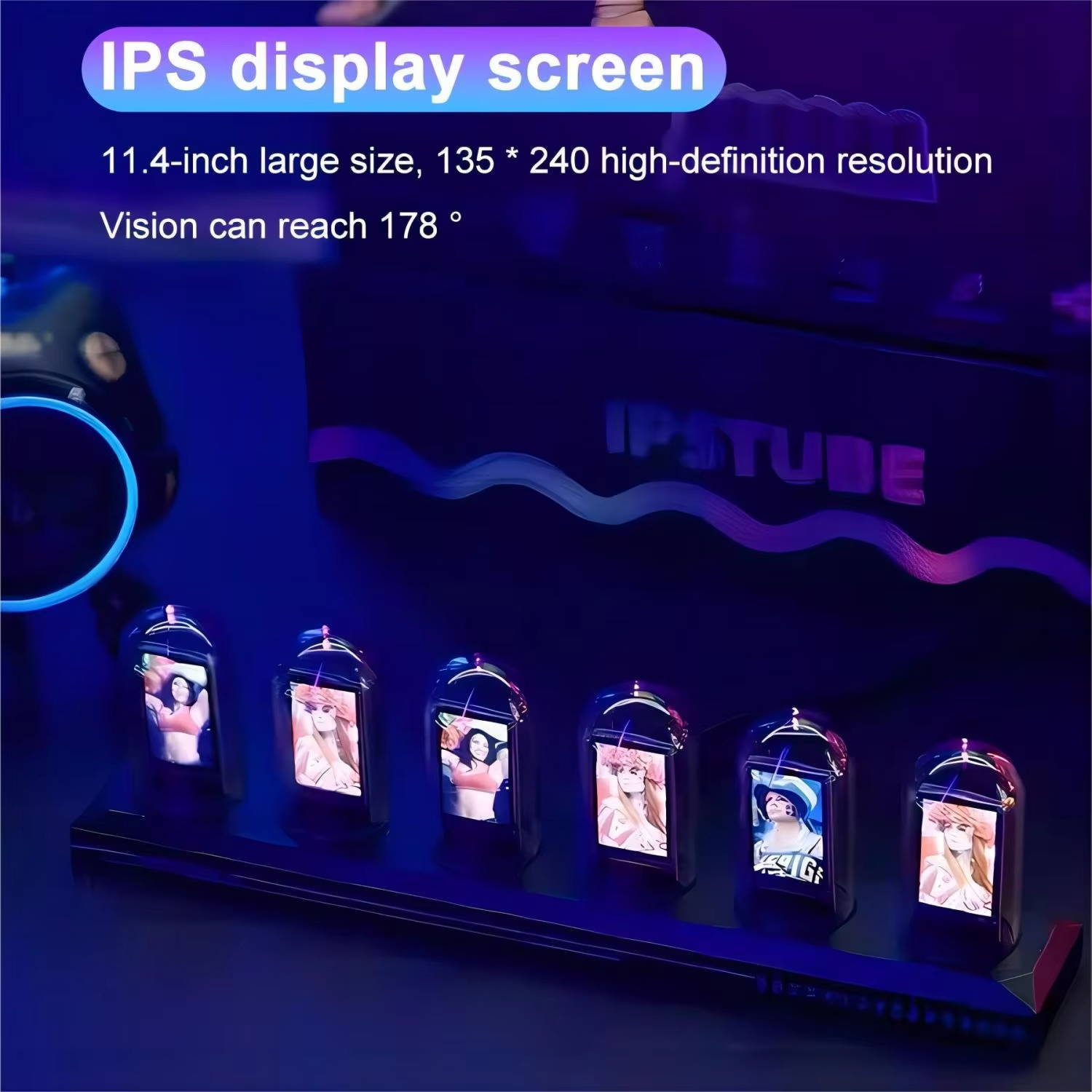 RGB Nixie Tube Clock LED Glows - Lighting Decoration Ideas For Home のレビューと価格