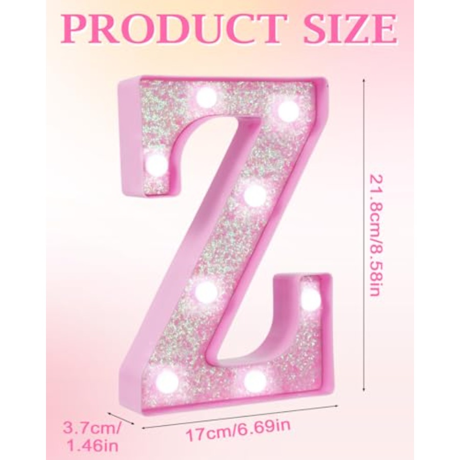 LED Marquee Light Up Letters Z - Up Lighting Decor のレビューと価格