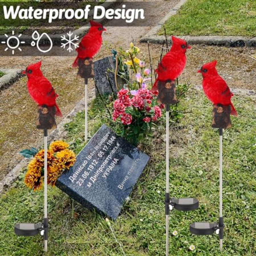 4 Pack Solar Cardinal Gifts St - Decor Lighting Pack のレビューと価格