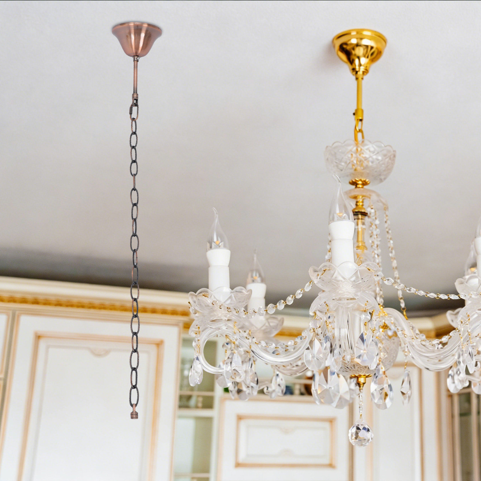Iron Ceiling Fan Pull Chain Br - Decor Lighting Fans のレビューと価格