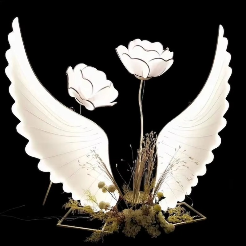 Glowing Angel Wings Light Prop - Lighting Decoration For Wedding のレビューと価格
