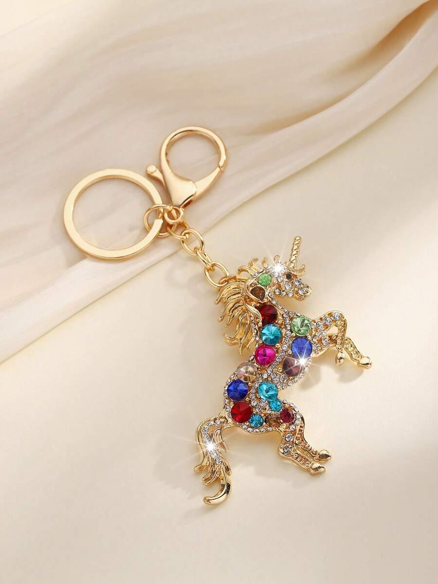 Fashion Rhinestone Unicorn Key - Pendant Lighting Christmas Decor のレビューと価格