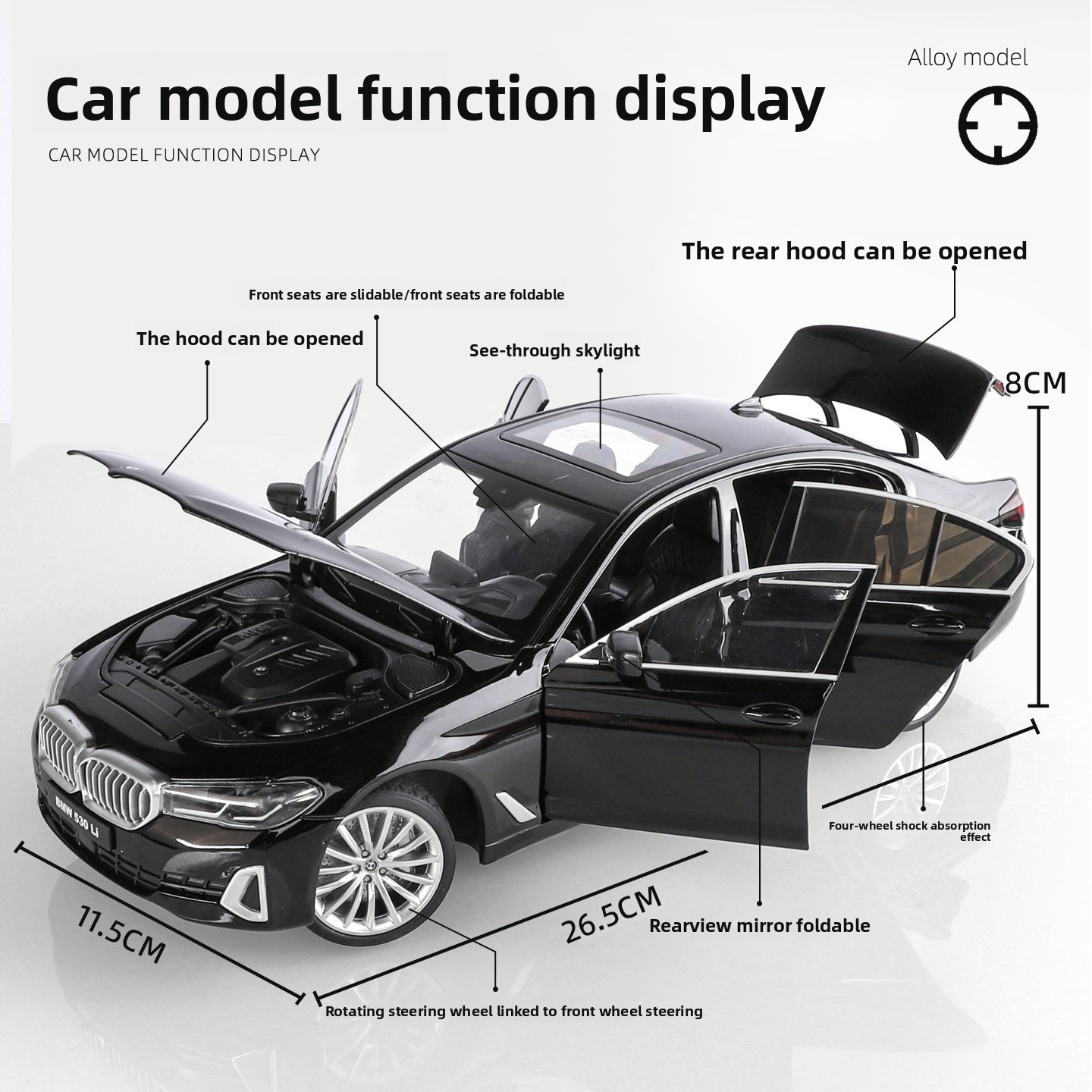 OK 1:18 BMW 530li alloy car mo - Ok Lighting Decor のレビューと価格
