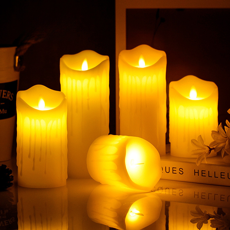 LED Candle with Tear-Effect, W - Lighting Effect Home Decor のレビューと価格