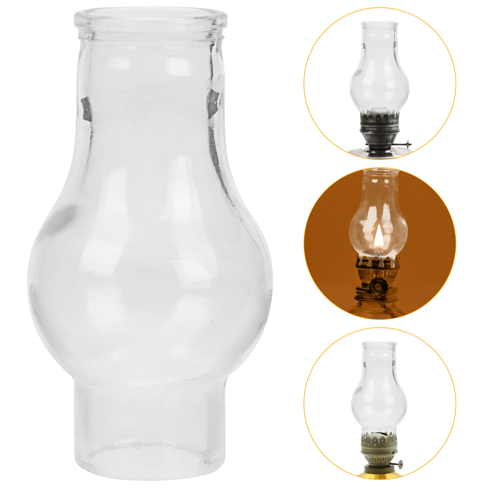 Glass Oil Lamp Shade Clear Chi - Lighting Decoration Ideas For Home のレビューと価格