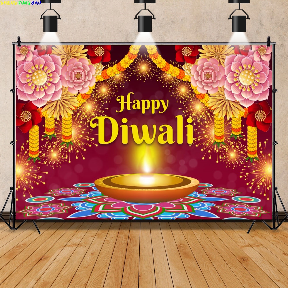 Happy Diwali Backdrop India Fe - Decor Lighting India のレビューと価格