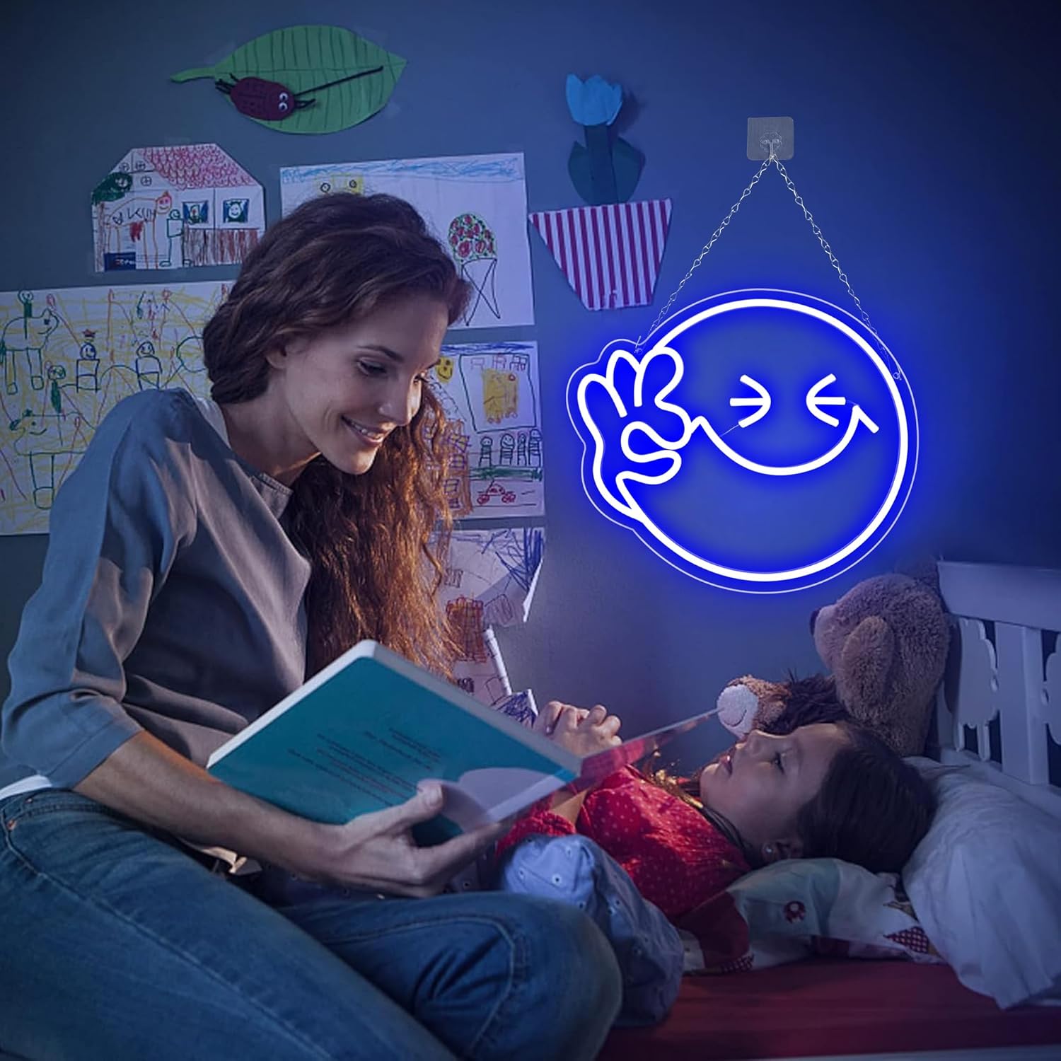Emoji Smile OK  Neon Sign USB  - Ok Lighting Decor のレビューと価格