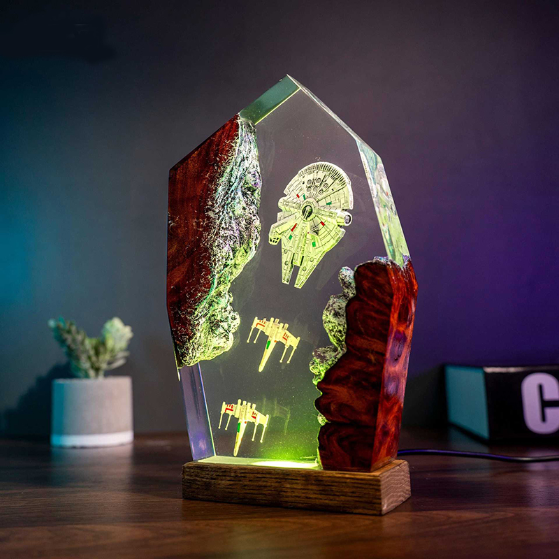Table Resin Lamp Universe War  - Lighting Decoration For Wedding のレビューと価格