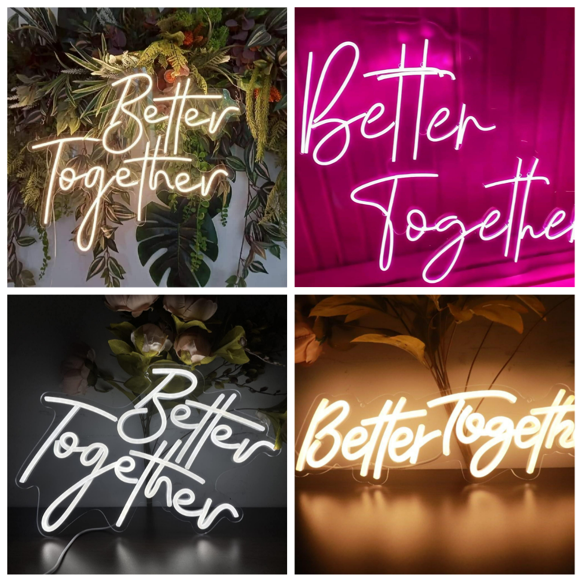 Better Together Neon Sign USB  - Lighting Decoration For Wedding のレビューと価格
