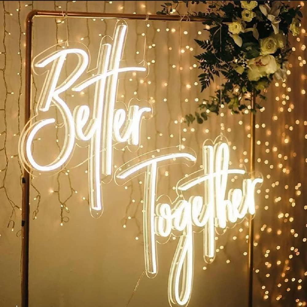 Better Together Neon Sign USB  - Lighting Decoration For Wedding のレビューと価格
