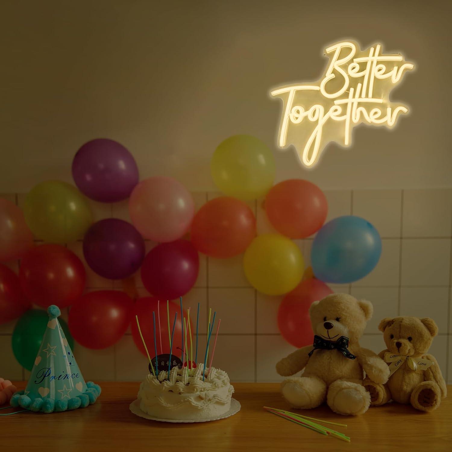 Better Together Neon Sign USB  - Lighting Decoration For Wedding のレビューと価格