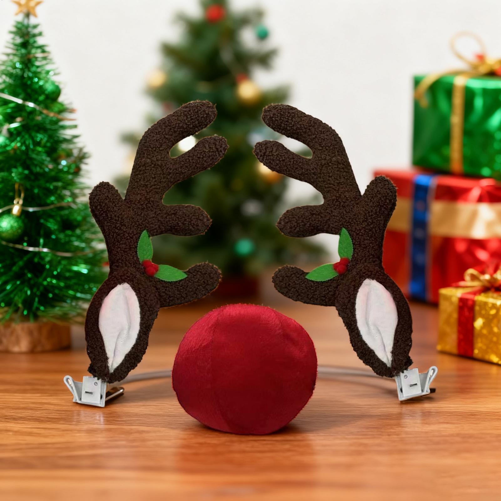 Car Reindeer Antlers Light Up  - Up Lighting Decor のレビューと価格