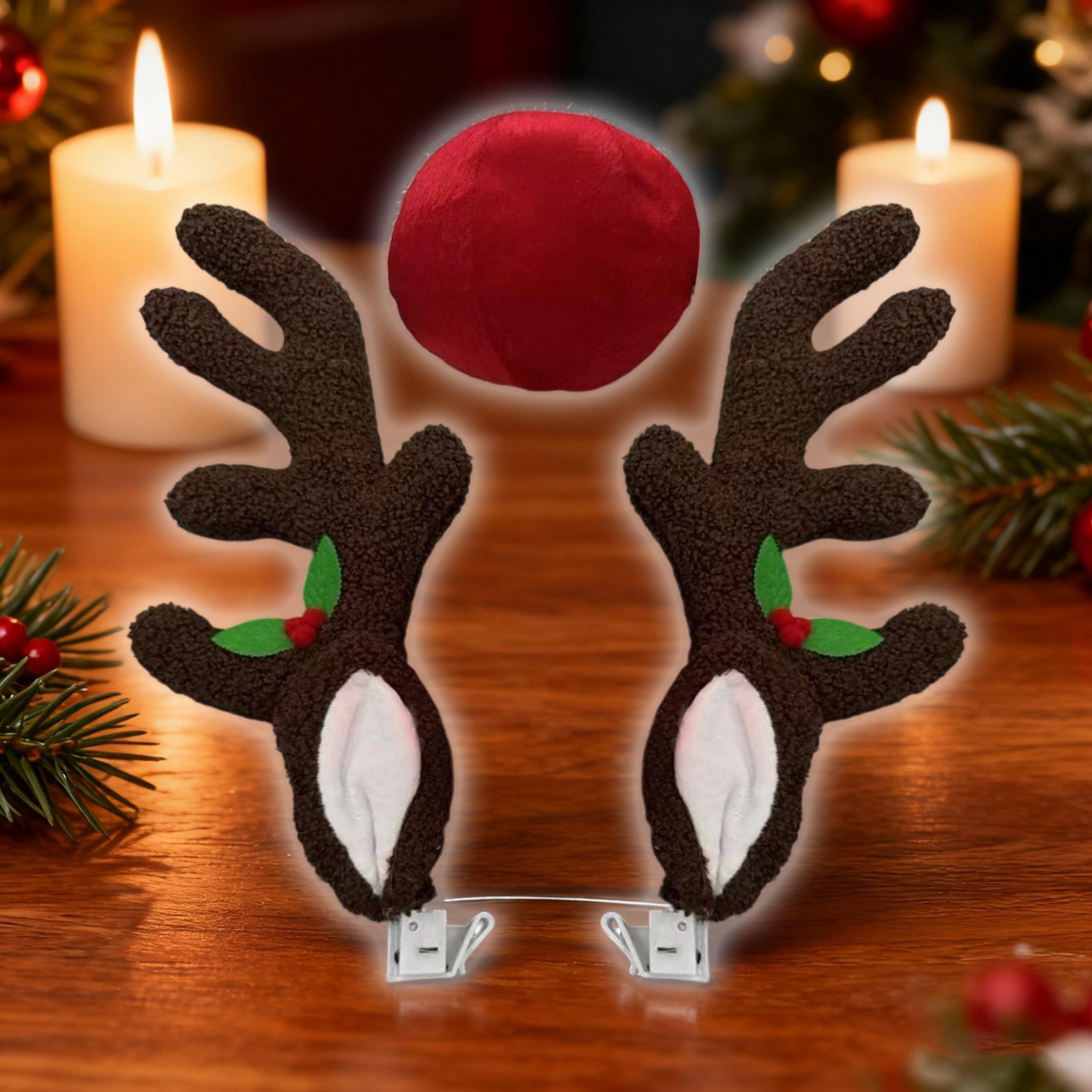 Car Reindeer Antlers Light Up  - Up Lighting Decor のレビューと価格