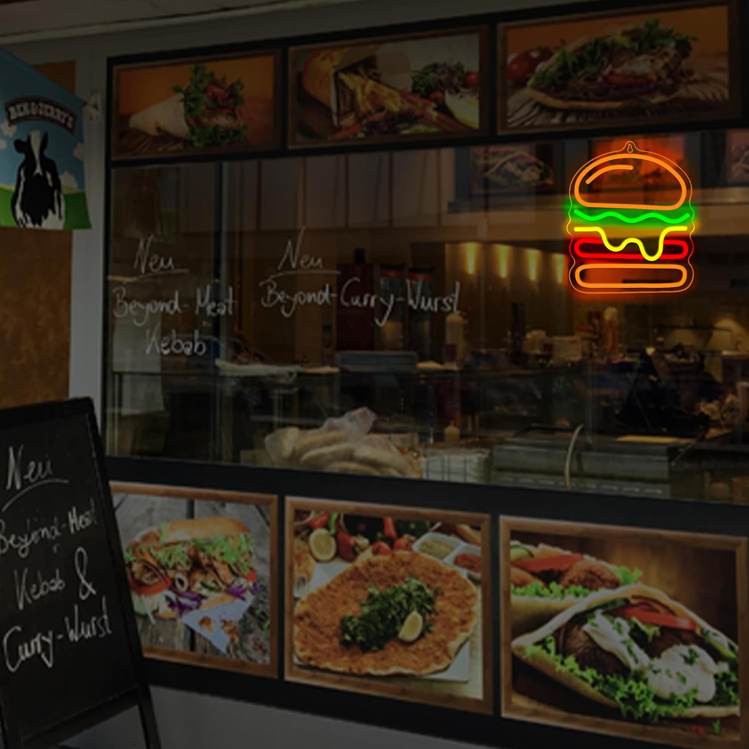 Burger Neon Sign with Layered  - Lighting Decoration Ideas For Home のレビューと価格