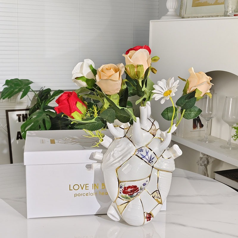 Heart vase Living room wine ca - Lighting Decor Living Room のレビューと価格