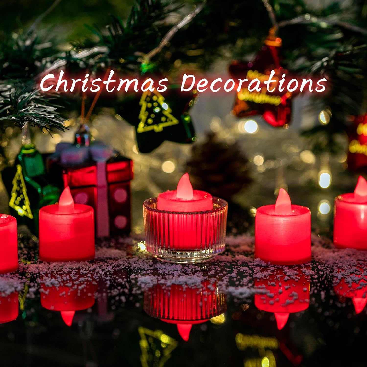 24 Pack Flickering Red LED Tea - Decor Lighting Pack のレビューと価格